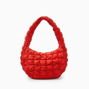 Not for sale//Cos Mini Quilted Shoulder Bag // Red // NWT